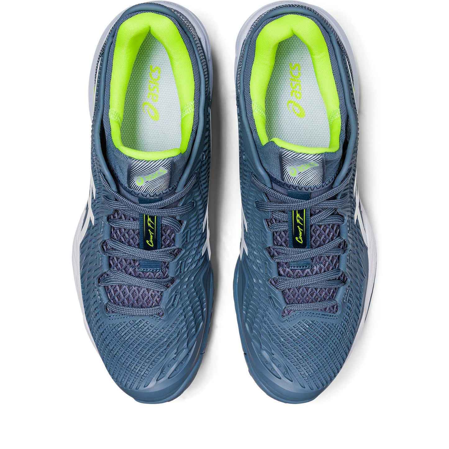 Asics Court FF 3 men's tennis shoes - Steel Blue/White 370.400
