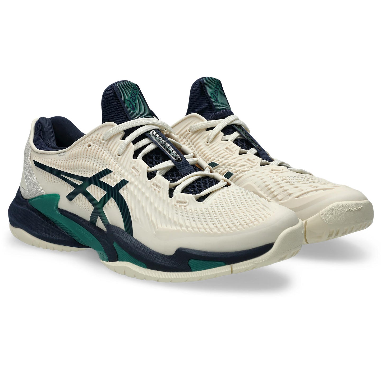 Asics Court FF 3 men's tennis shoes Cream/Green 370-105