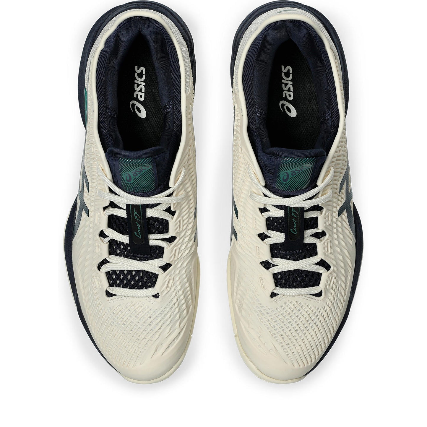 Asics Court FF 3 men's tennis shoes Cream/Green 370-105