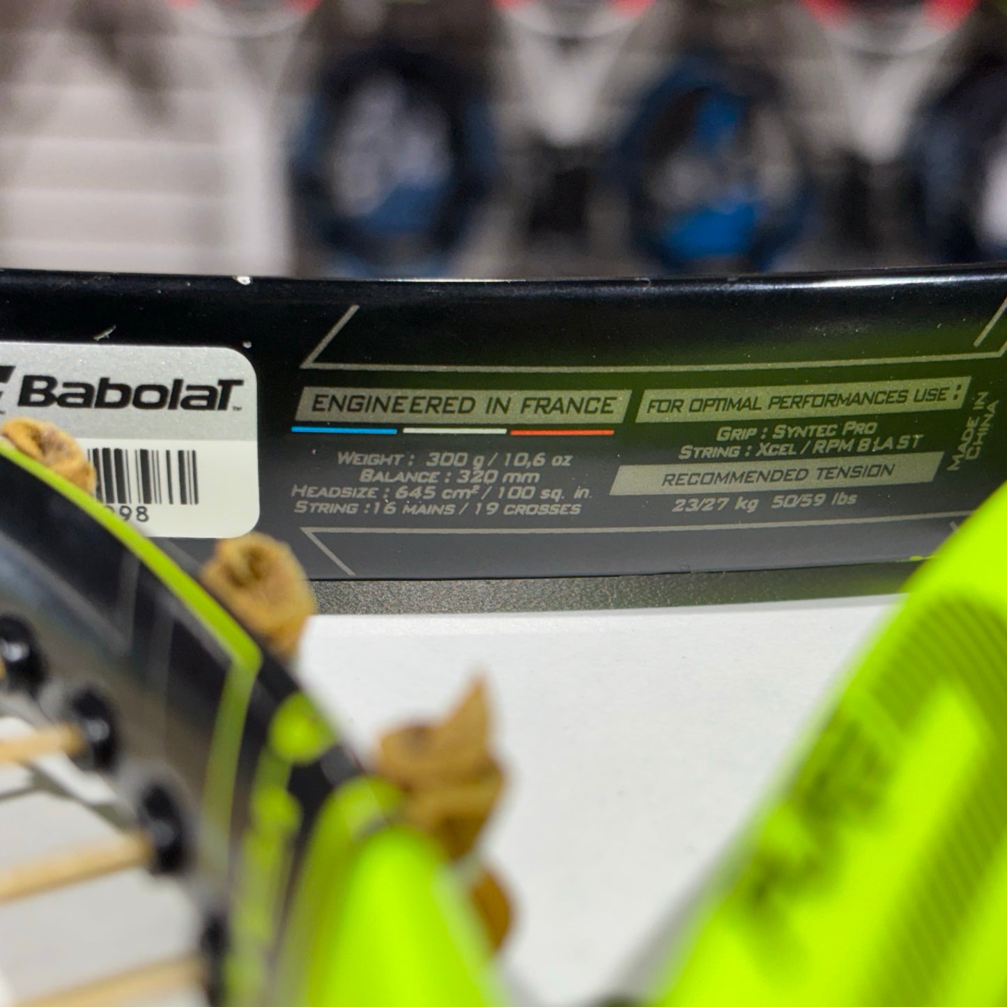 Babolat Pure Aero gripsize 4 1/2 (Condition 5/10) 0722-1