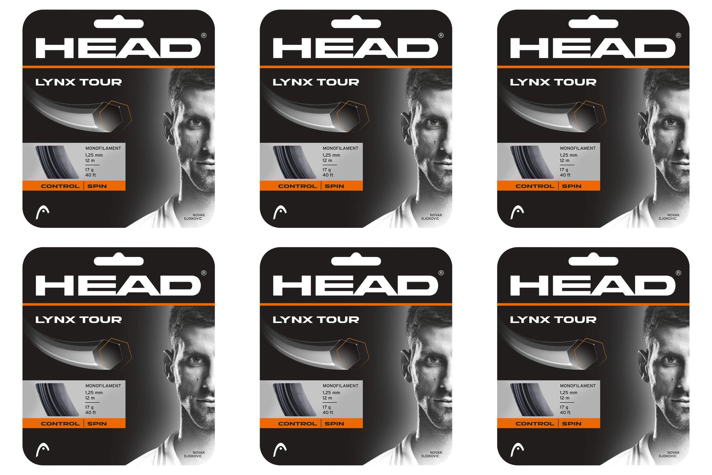 Head Lynx Tour Tennis String - Black