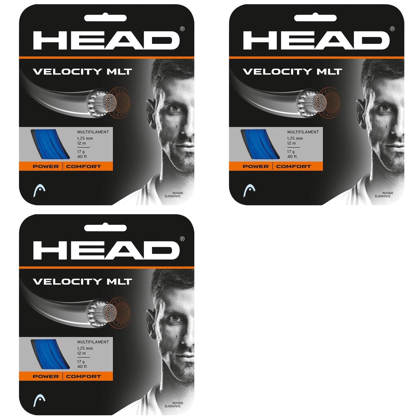 Head Velocity MLT Tennis String - Blue