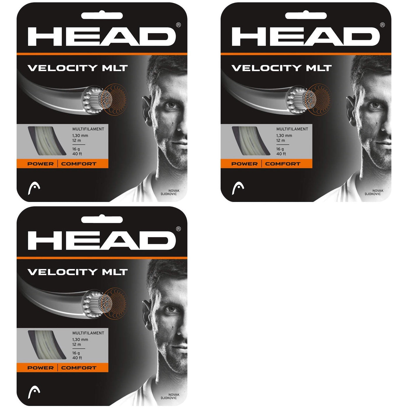 Head Velocity MLT Tennis String - Natural