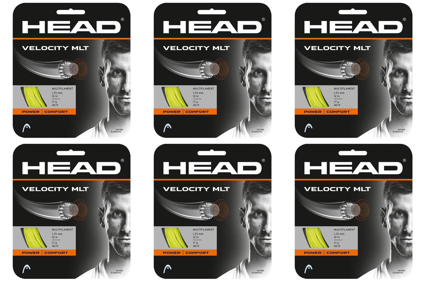 Head Velocity MLT Tennis String - Yellow