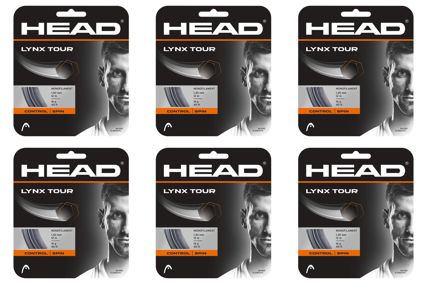 Head Lynx Tour Tennis String - Grey