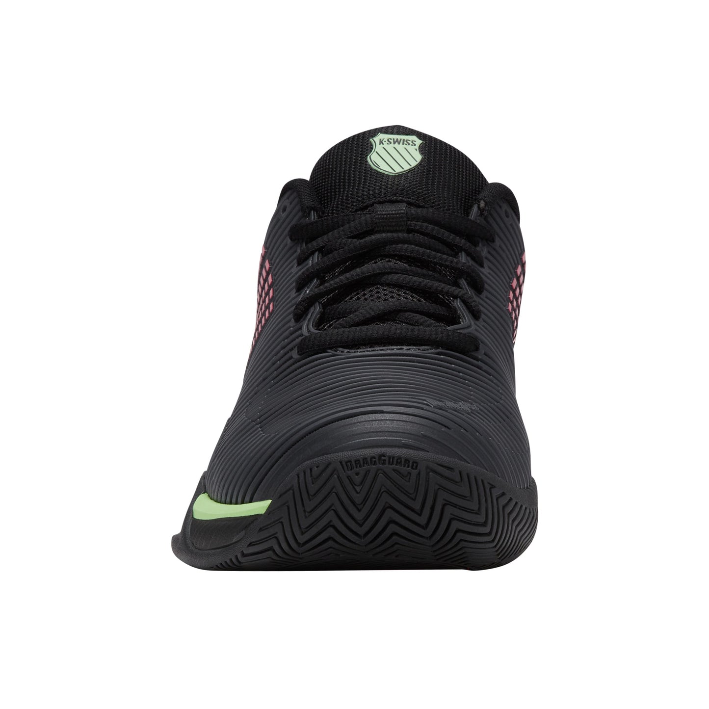 K-Swiss Hypercourt Express 2 Wide Men's tennis shoes - Black/Green/Lava 6806-034