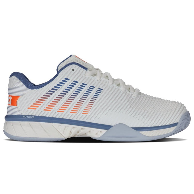K-Swiss Hypercourt Express 2 Wide Men's tennis shoes - White/Blue/Orange 6806-139