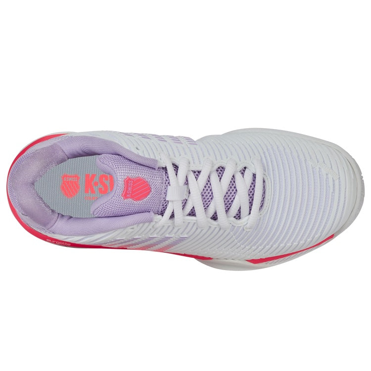 K-Swiss Hypercourt Express 2 Wide Women's tennis shoes - White/Pink/Purple 6807-182
