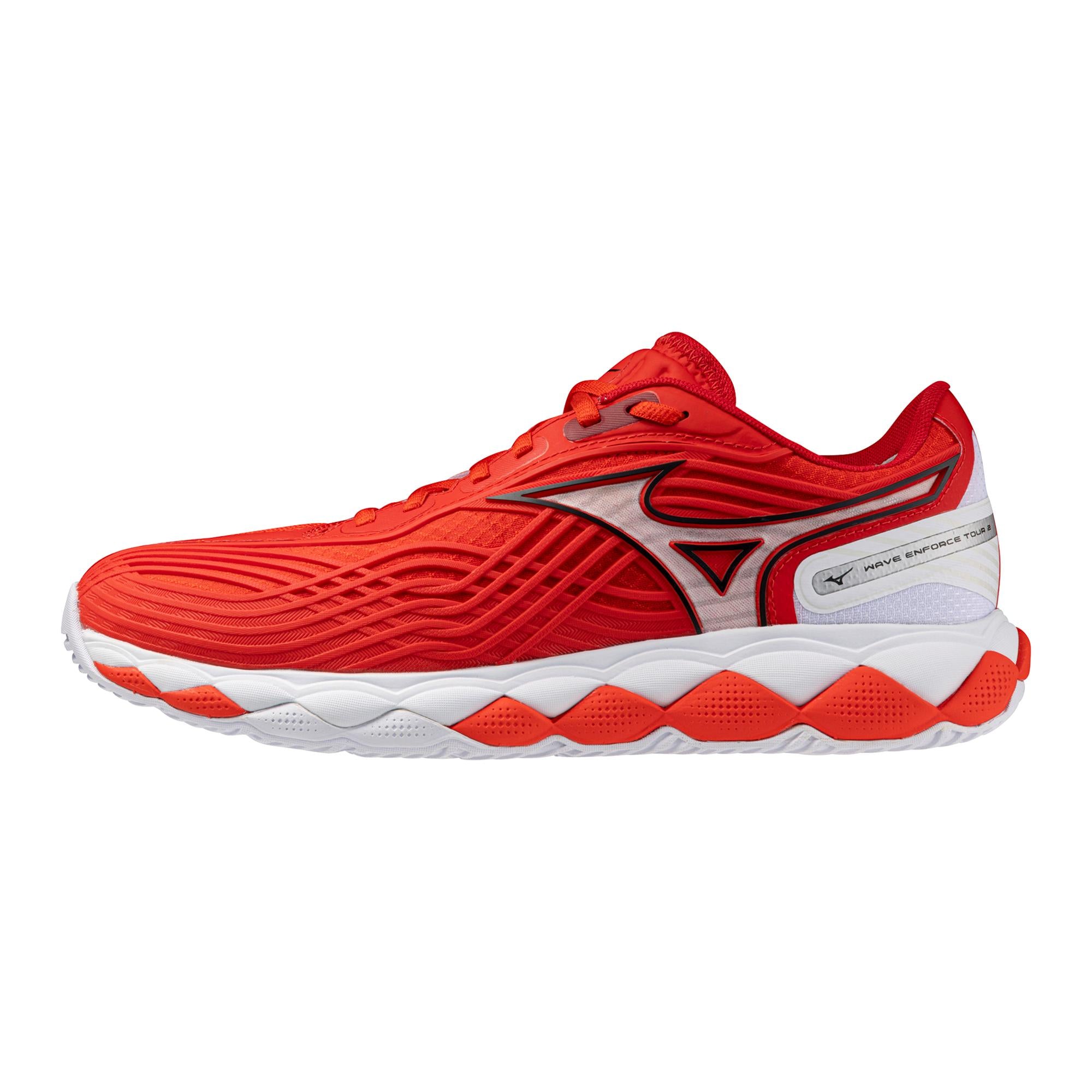 Mizuno Wave Enforce Tour 2 Red/White Men tennis shoes 1R00