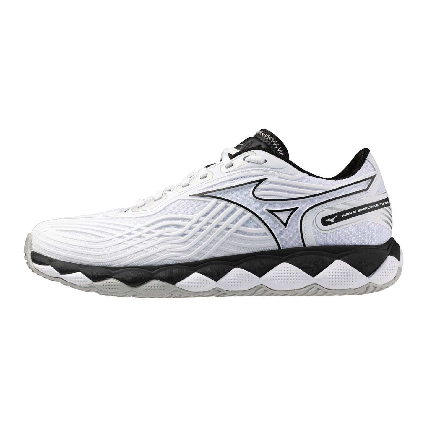 Mizuno Wave Enforce Tour 2 White/Black Men tennis shoes