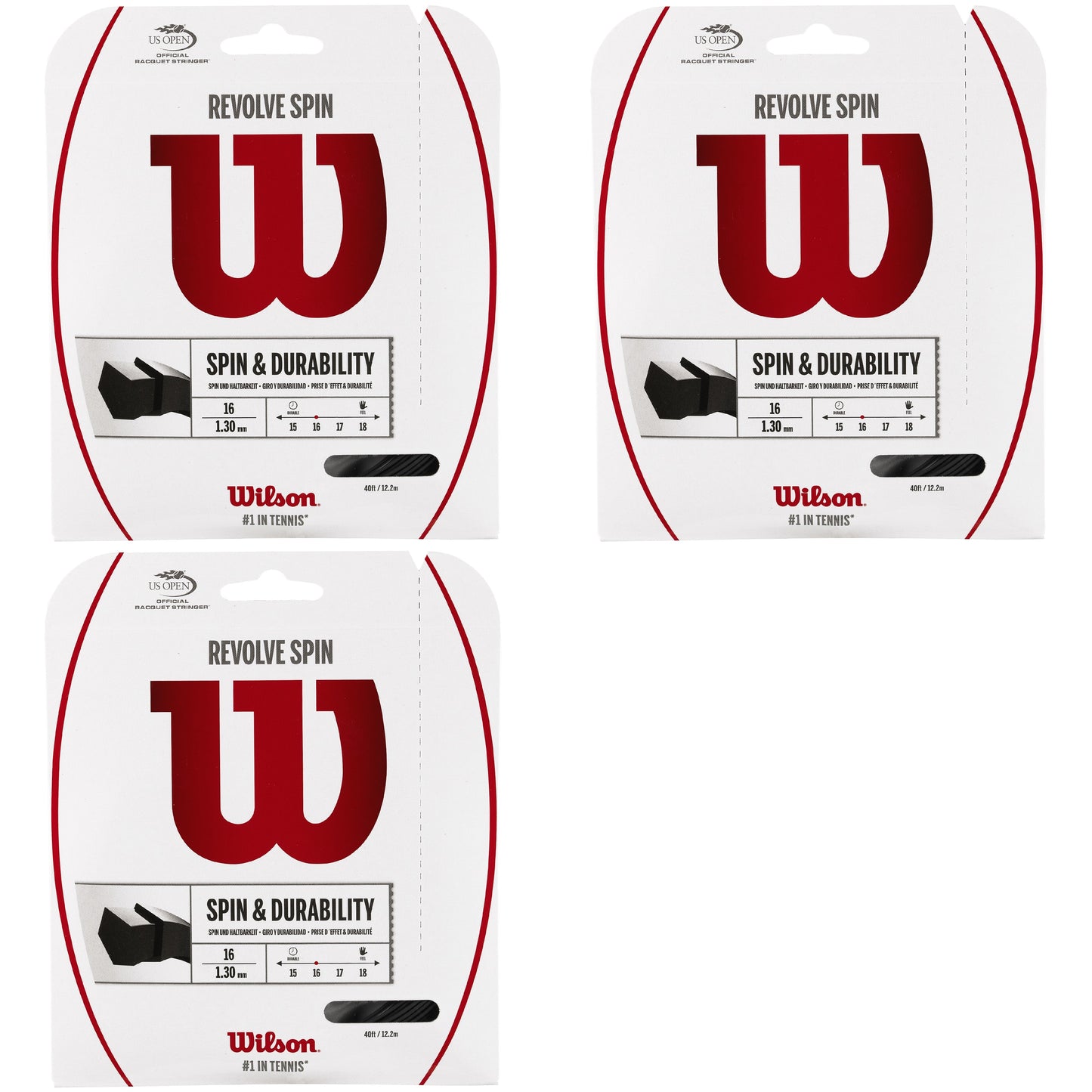 Wilson Revolve Spin Black Tennis String