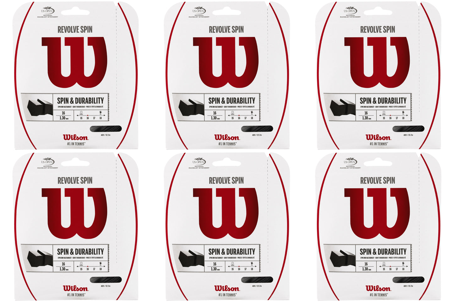 Wilson Revolve Spin Black Tennis String