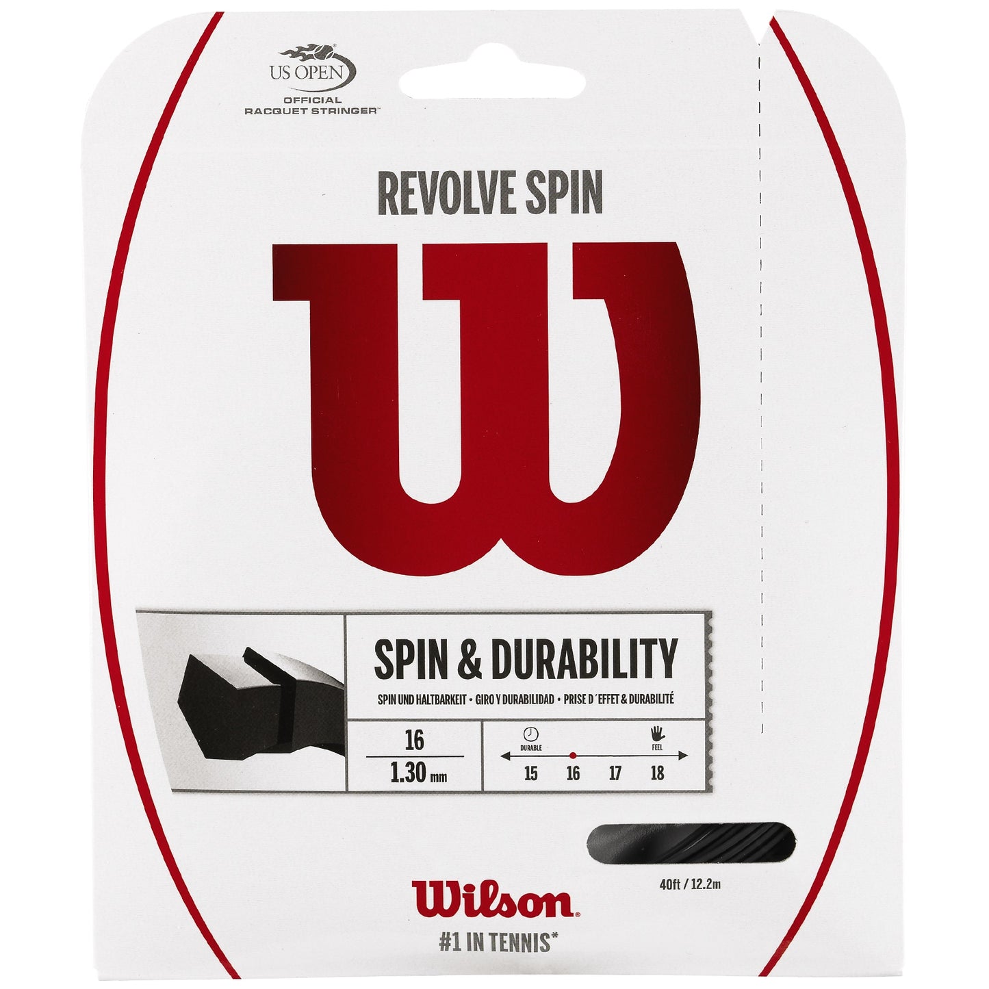 Wilson Revolve Spin Black Tennis String
