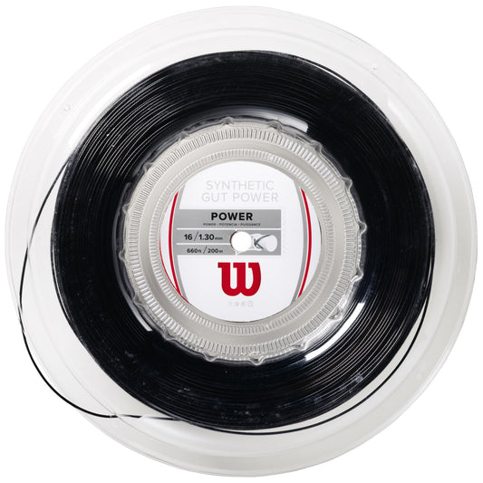 Wilson Synthetic Gut Power Black Tennis String