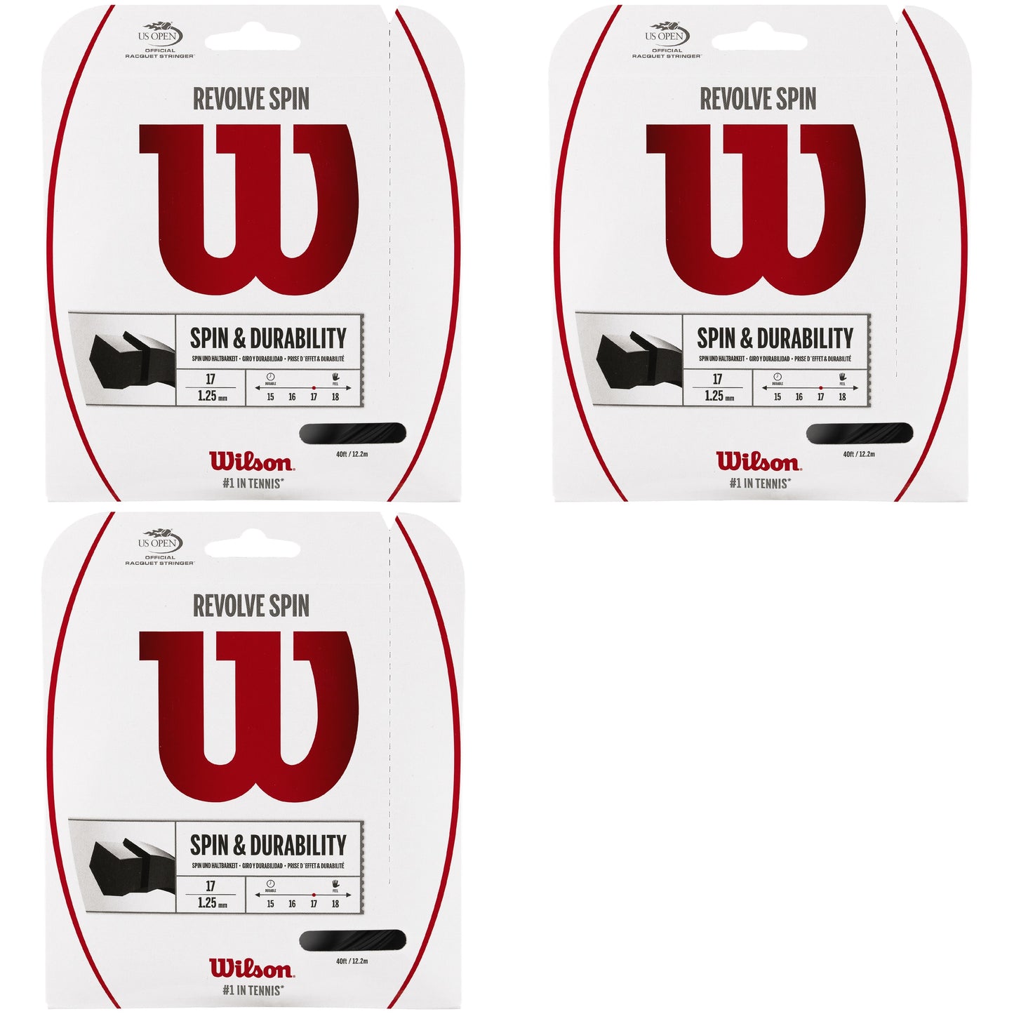 Wilson Revolve Spin Black Tennis String