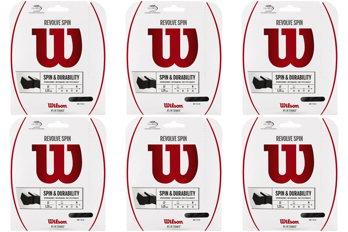Wilson Revolve Spin Black Tennis String