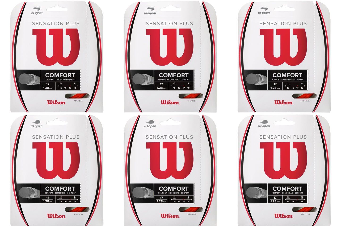 Wilson Sensation Plus Red Tennis String