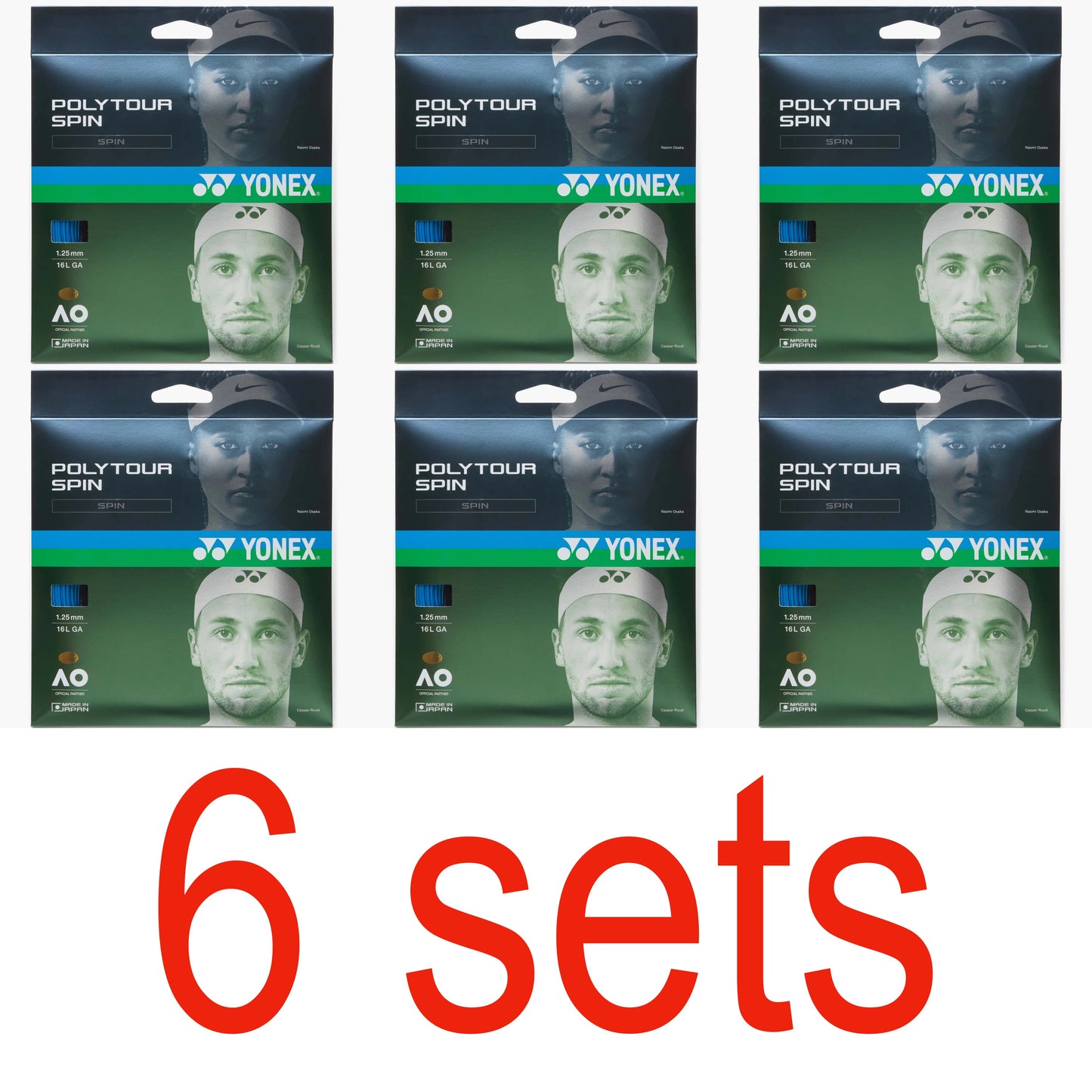 Yonex PolyTour Spin Blue Tennis String - VuTennis.com