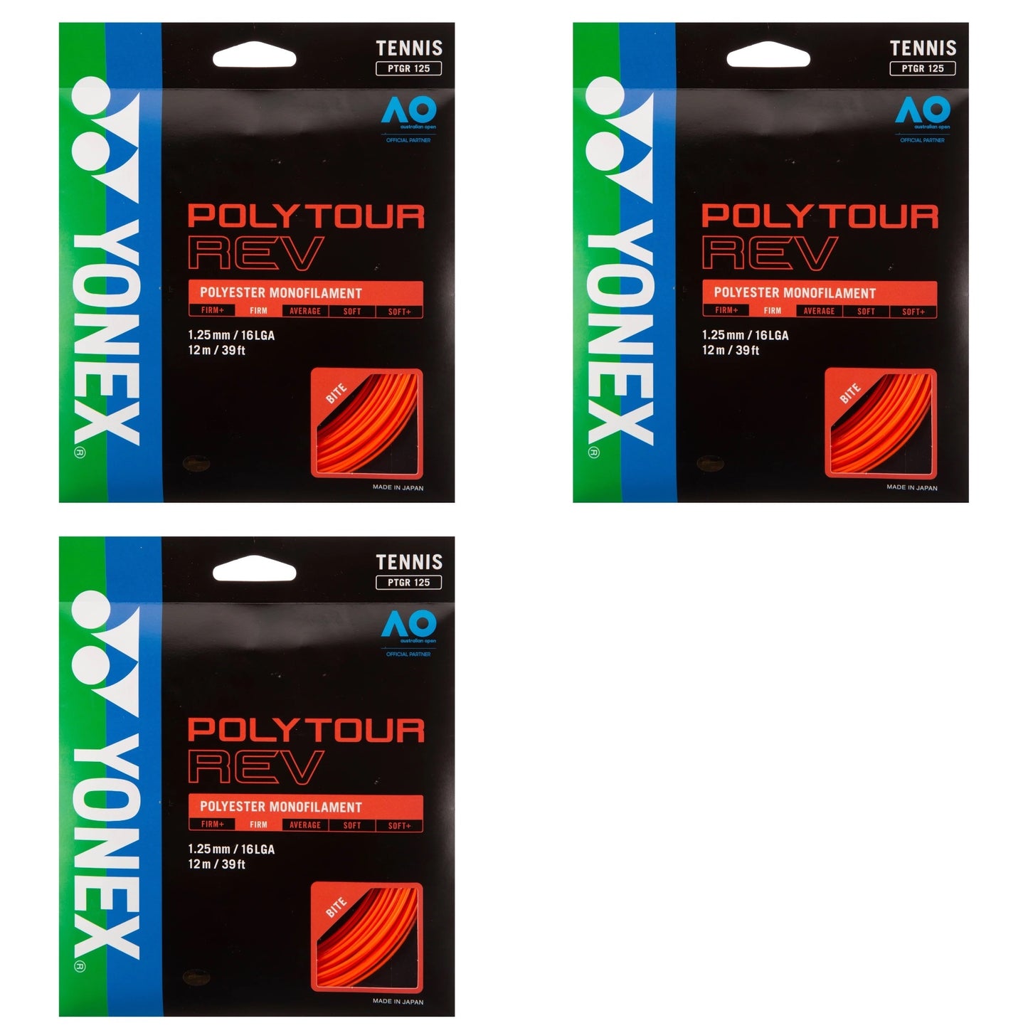 Yonex Poly Tour Rev Orange Tennis String
