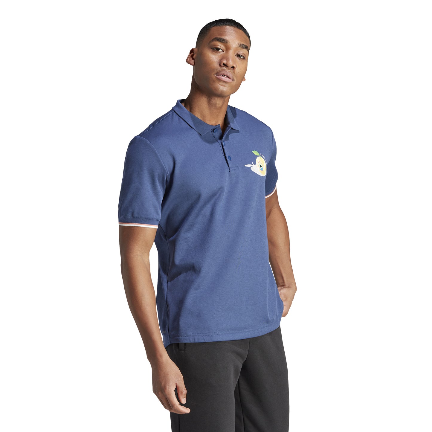 adidas Men's Tennis Premium Polo - Indigo IA8283
