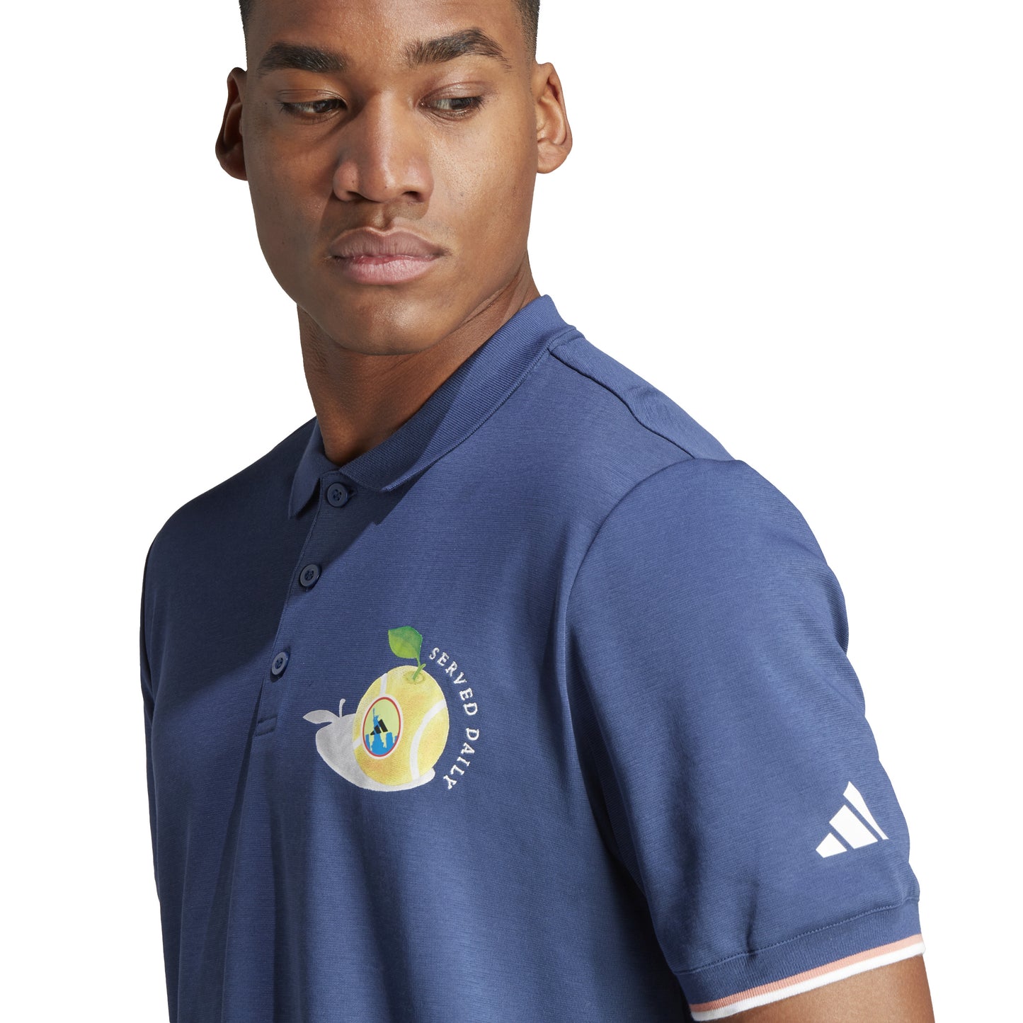 adidas Men's Tennis Premium Polo - Indigo IA8283