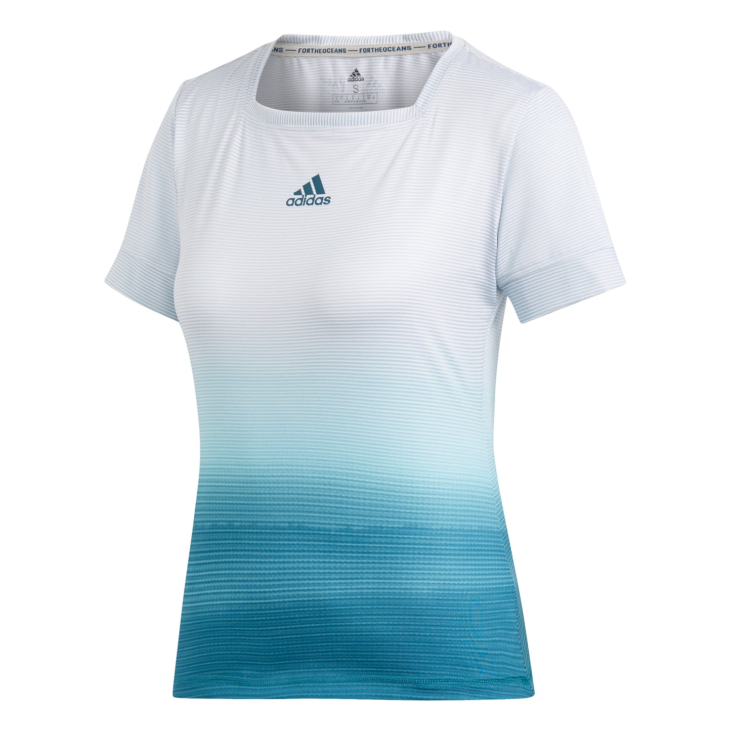 adidas Women's T-shirt - Parley White/Blue DP0270 - VuTennis