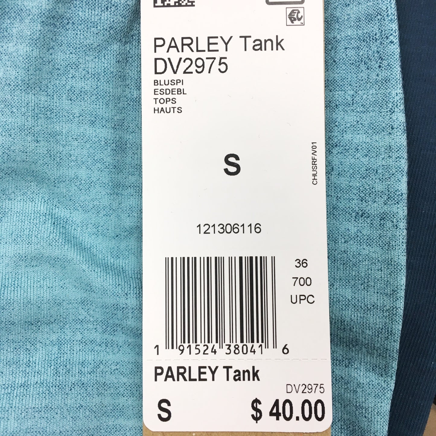 adidas Women's Tank - Parley Blue Spirit DV2975 - VuTennis