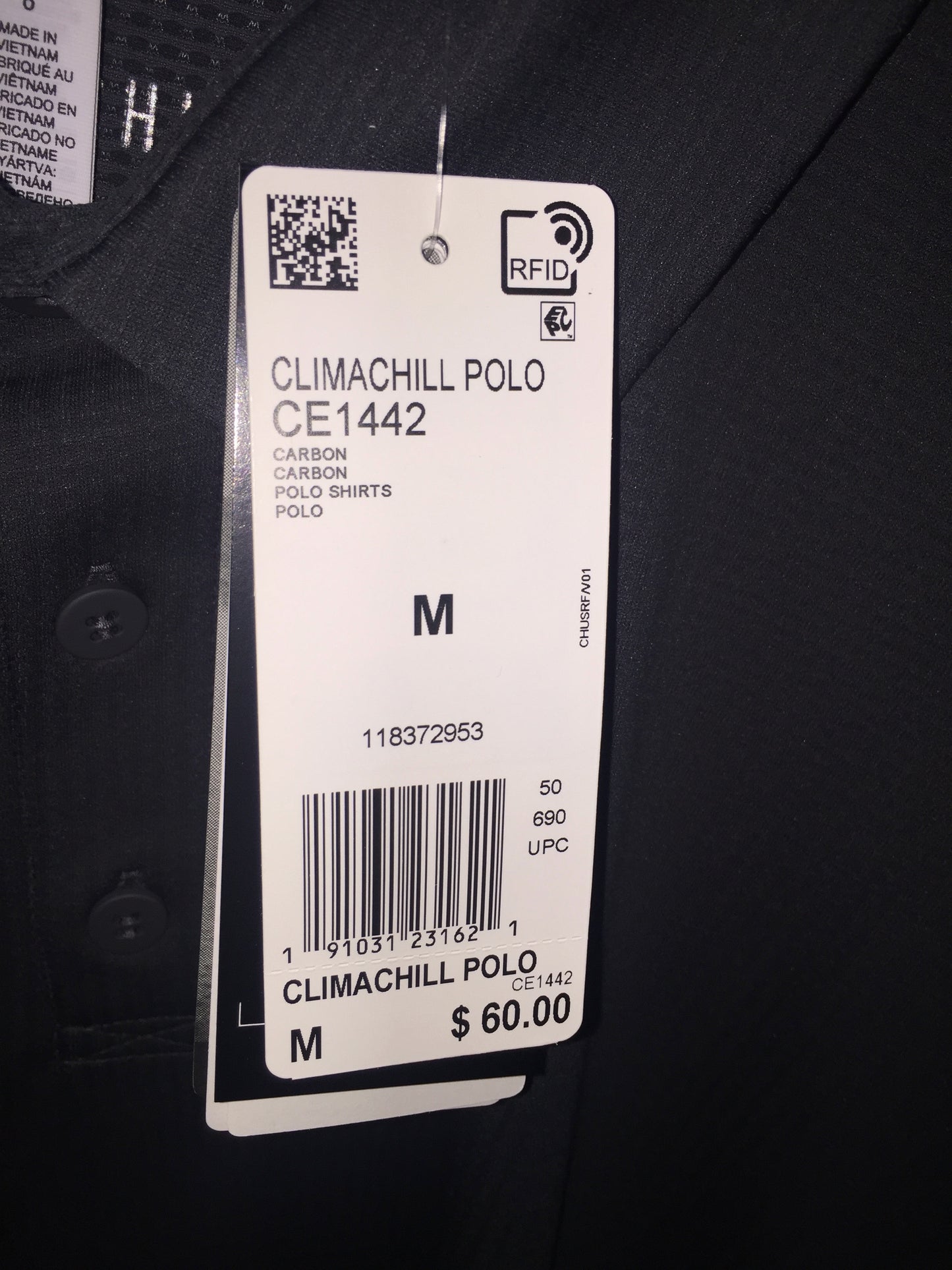 adidas Men's Polo Climachill - Carbon Grey CE1442 - VuTennis