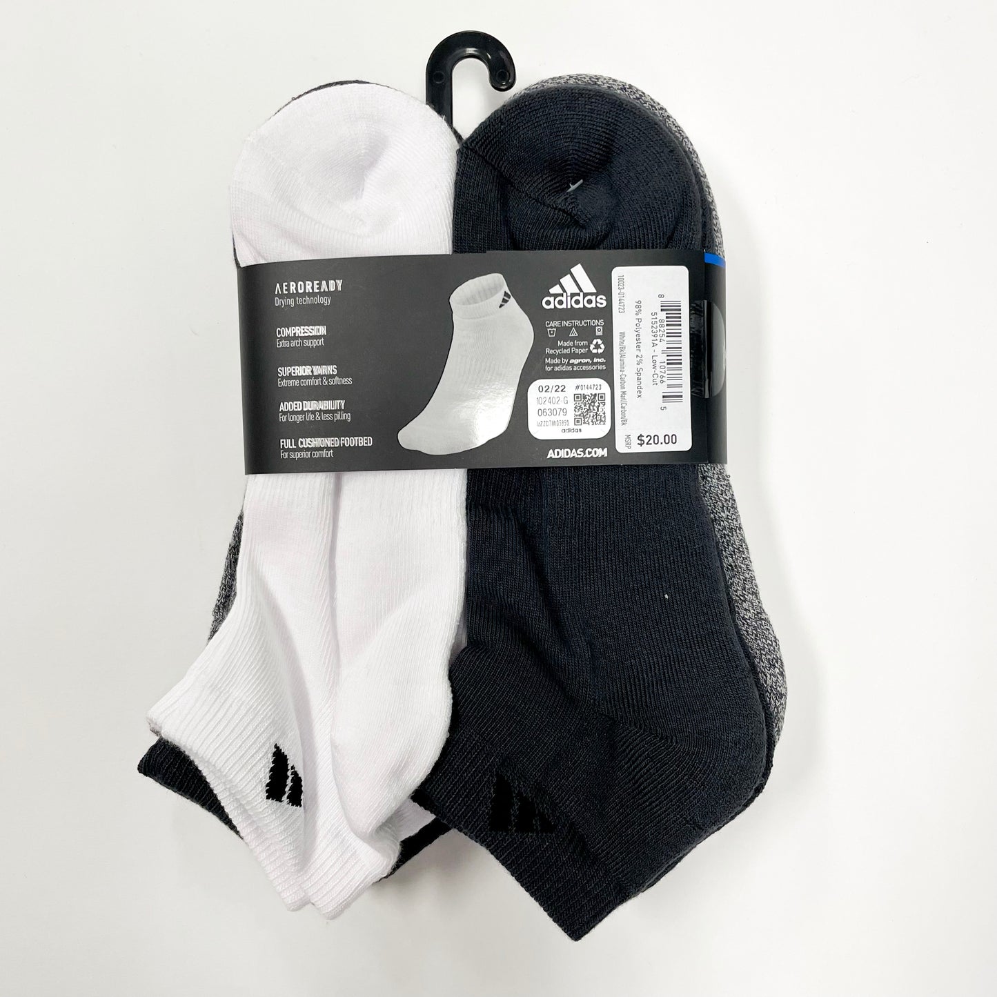 Adidas Men's Cushioned Low-cut 6 pairs socks