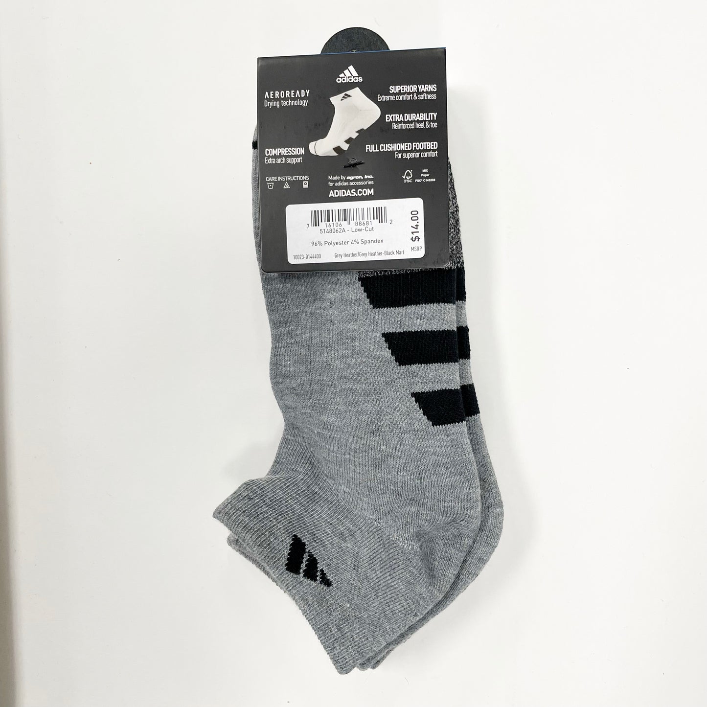 Adidas Men's Cushion low-cut 3 pairs socks