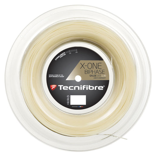 Tecnifibre X-One Biphase 200m/660ft tennis string reel - VuTennis
