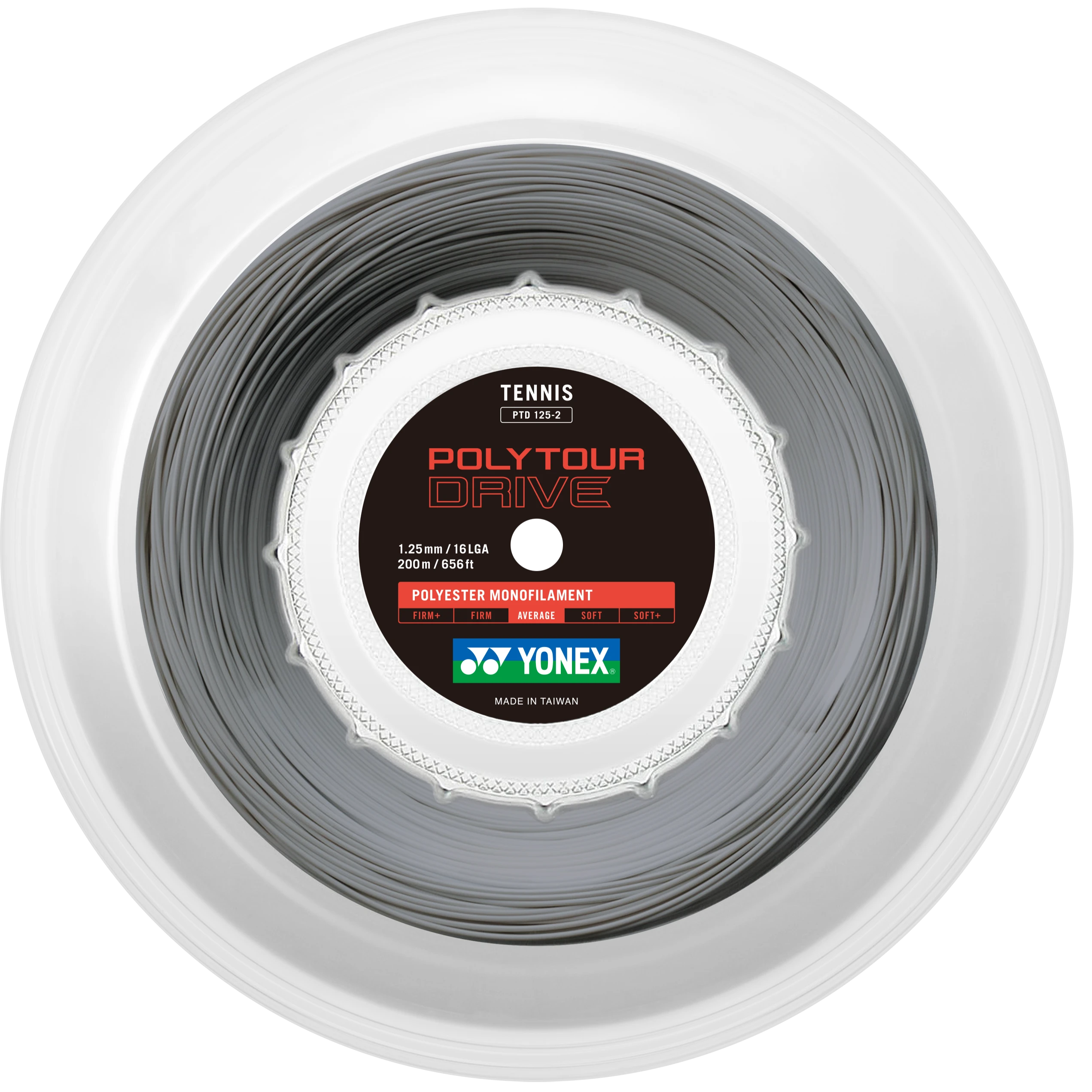 Yonex Poly Tour Drive 125/16L Tennis String Reel Silver ( )