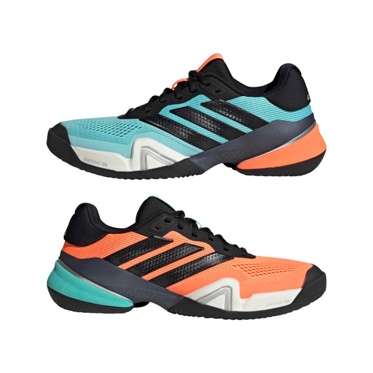 Adidas Barricade 14 Men Tennis Shoes Orange/Teal/Black JR1742