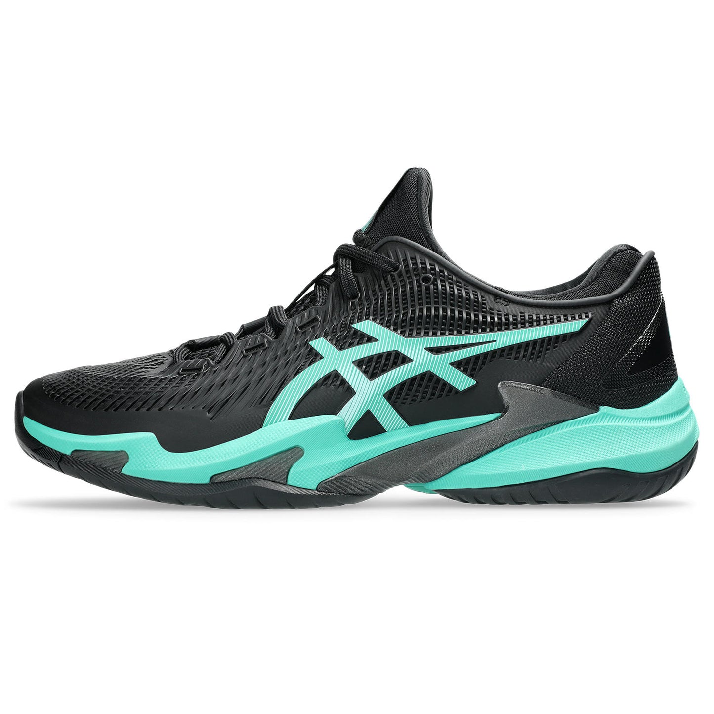 Asics Court FF 3 men's tennis shoes Black/Aurora 370.002