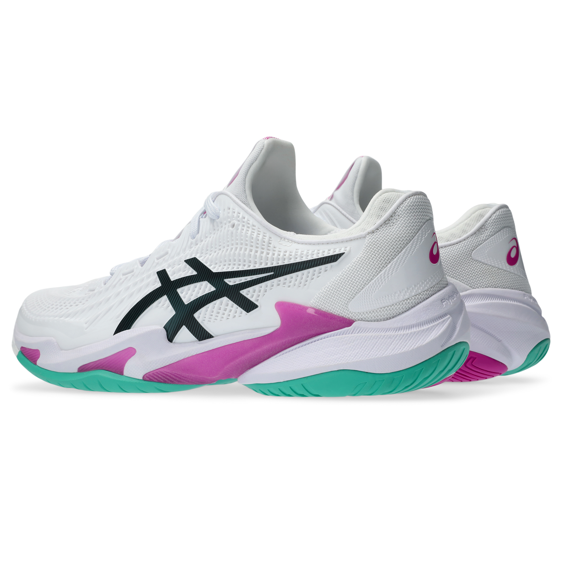 Asics Court FF 3 men's tennis shoes White/Digital Sakura 370-106 - VuTennis.com