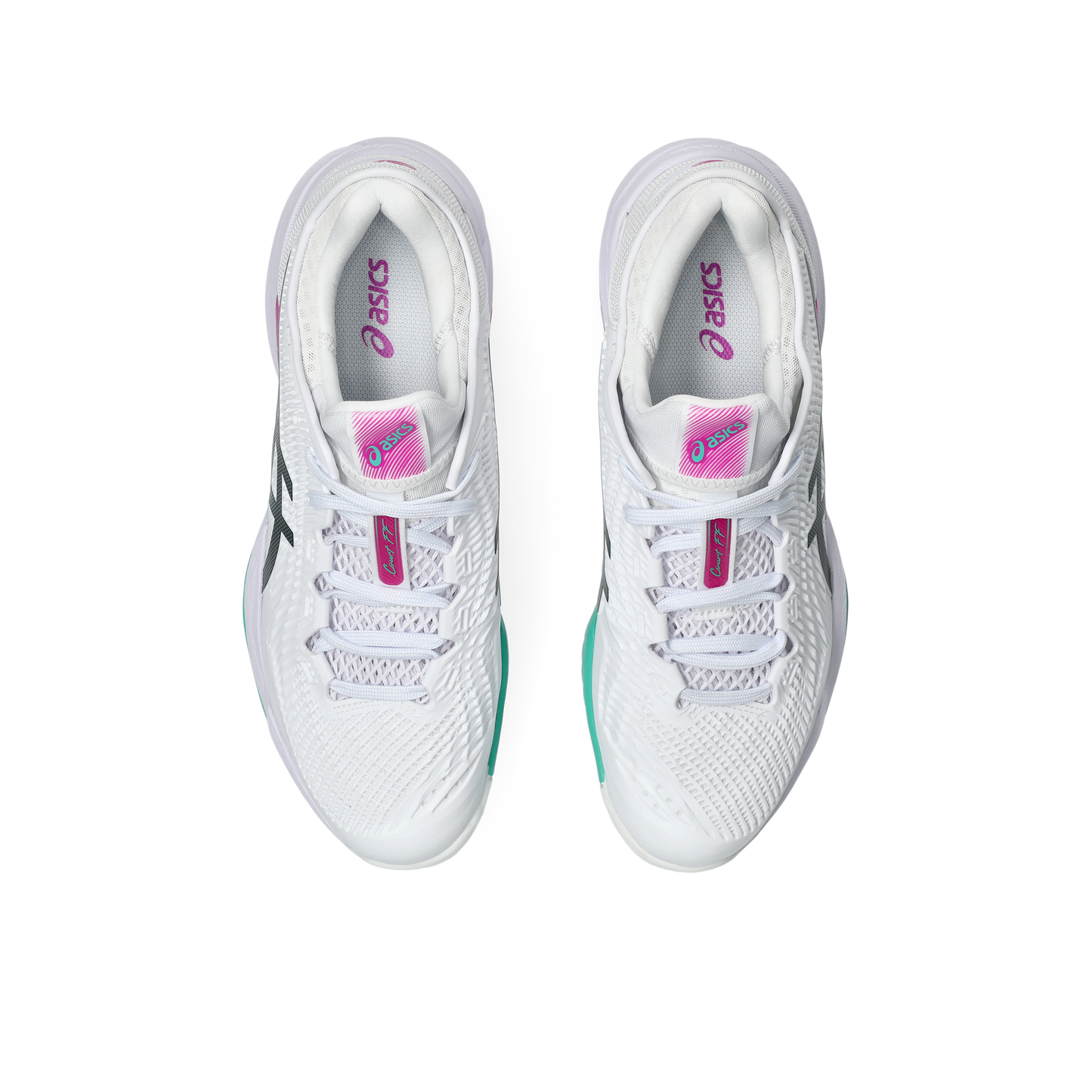Asics Court FF 3 men's tennis shoes White/Digital Sakura 370-106 - VuTennis.com