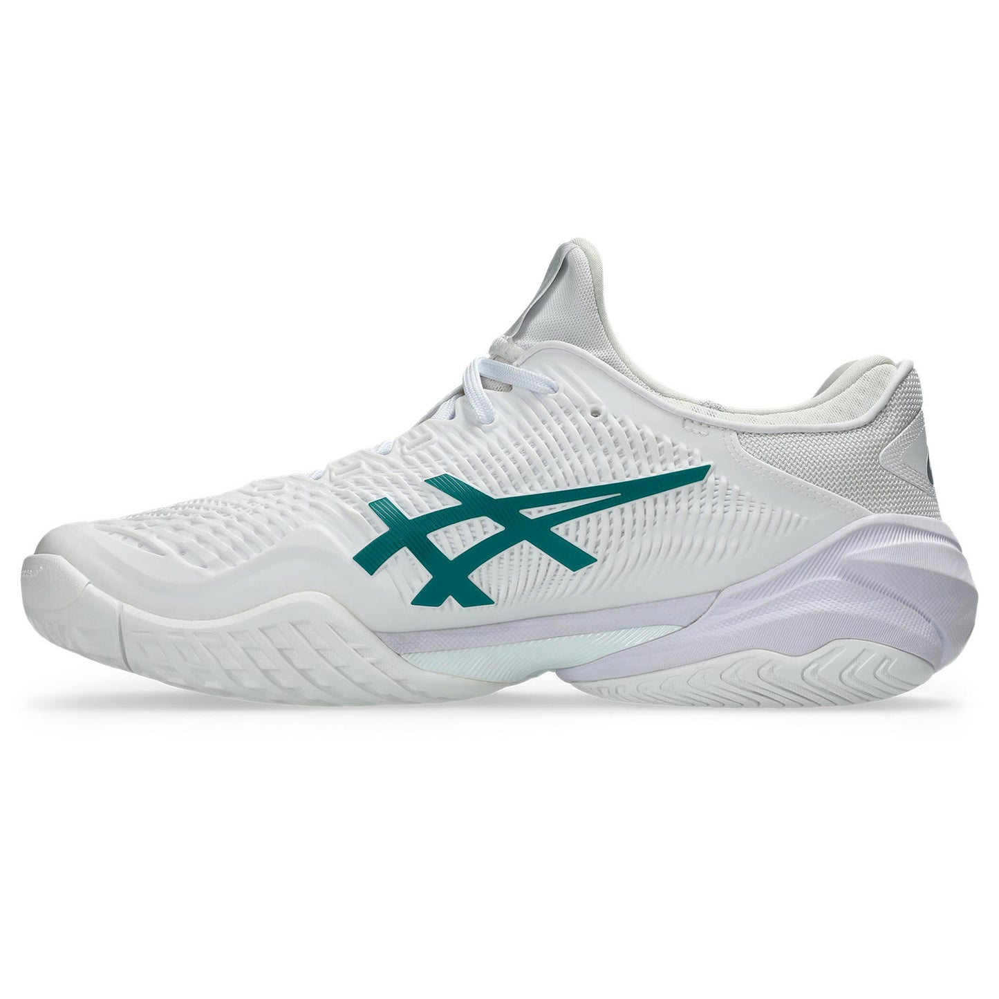 Asics Court FF 3 men's tennis shoes White/Green 574.100