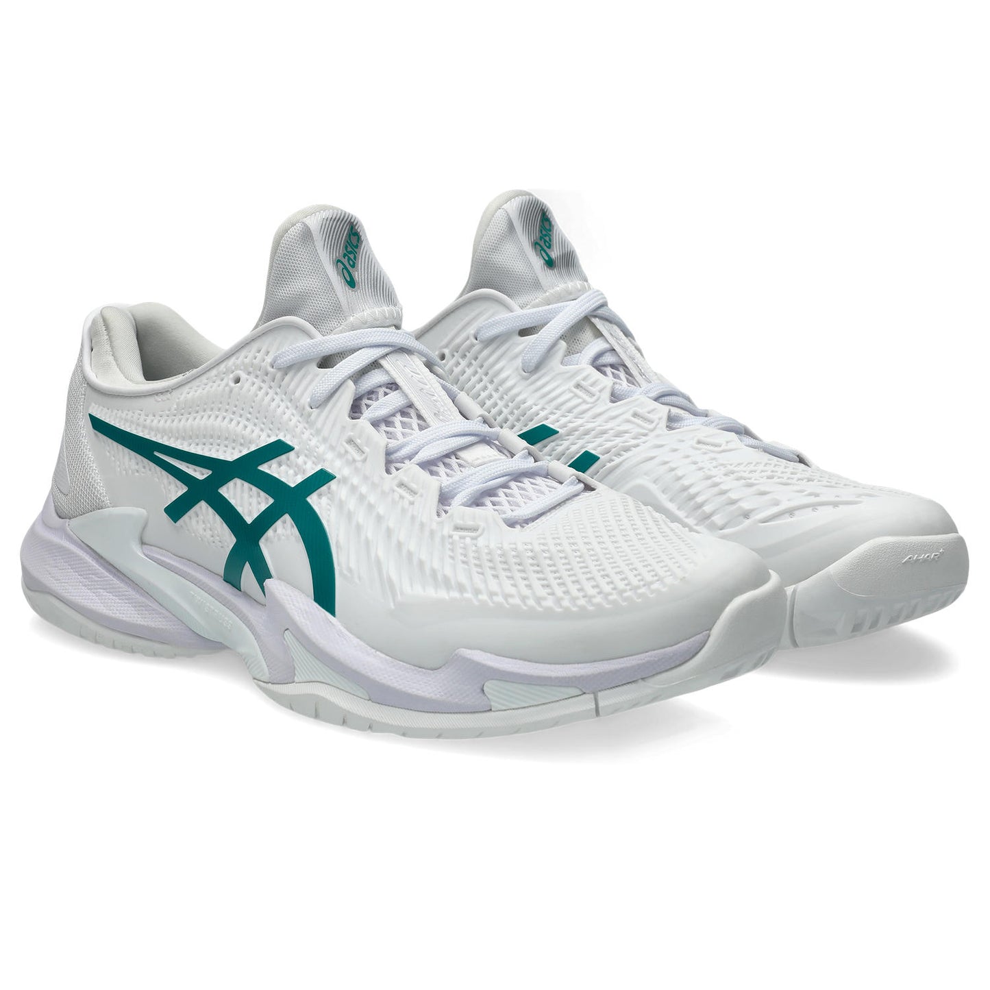 Asics Court FF 3 men's tennis shoes White/Green 574.100