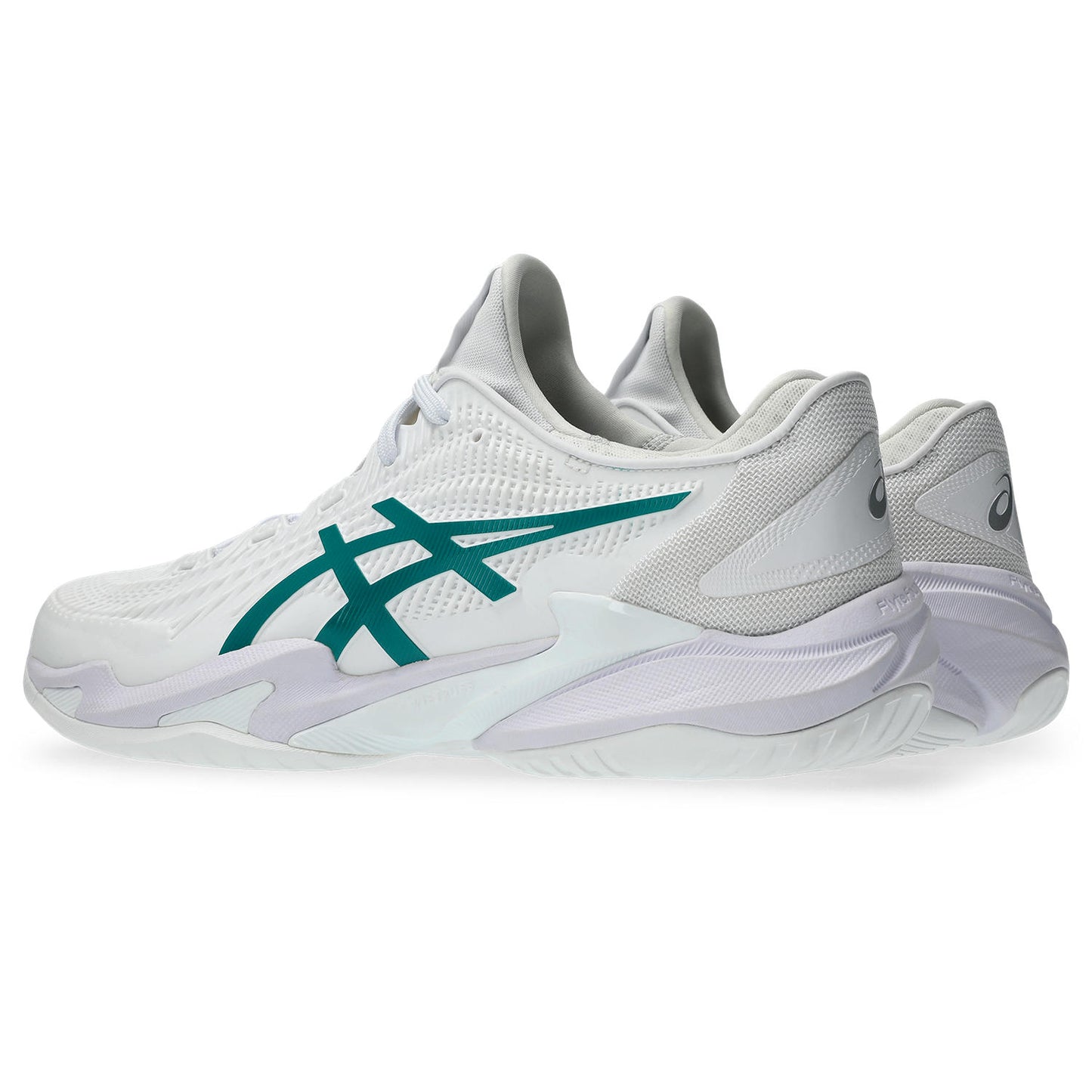 Asics Court FF 3 men's tennis shoes White/Green 574.100