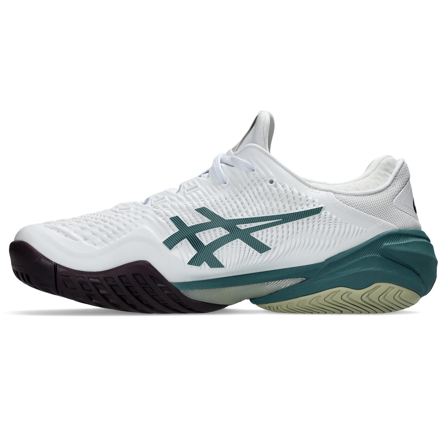 Asics Court FF 3 men's tennis shoes White/Teal 370.107