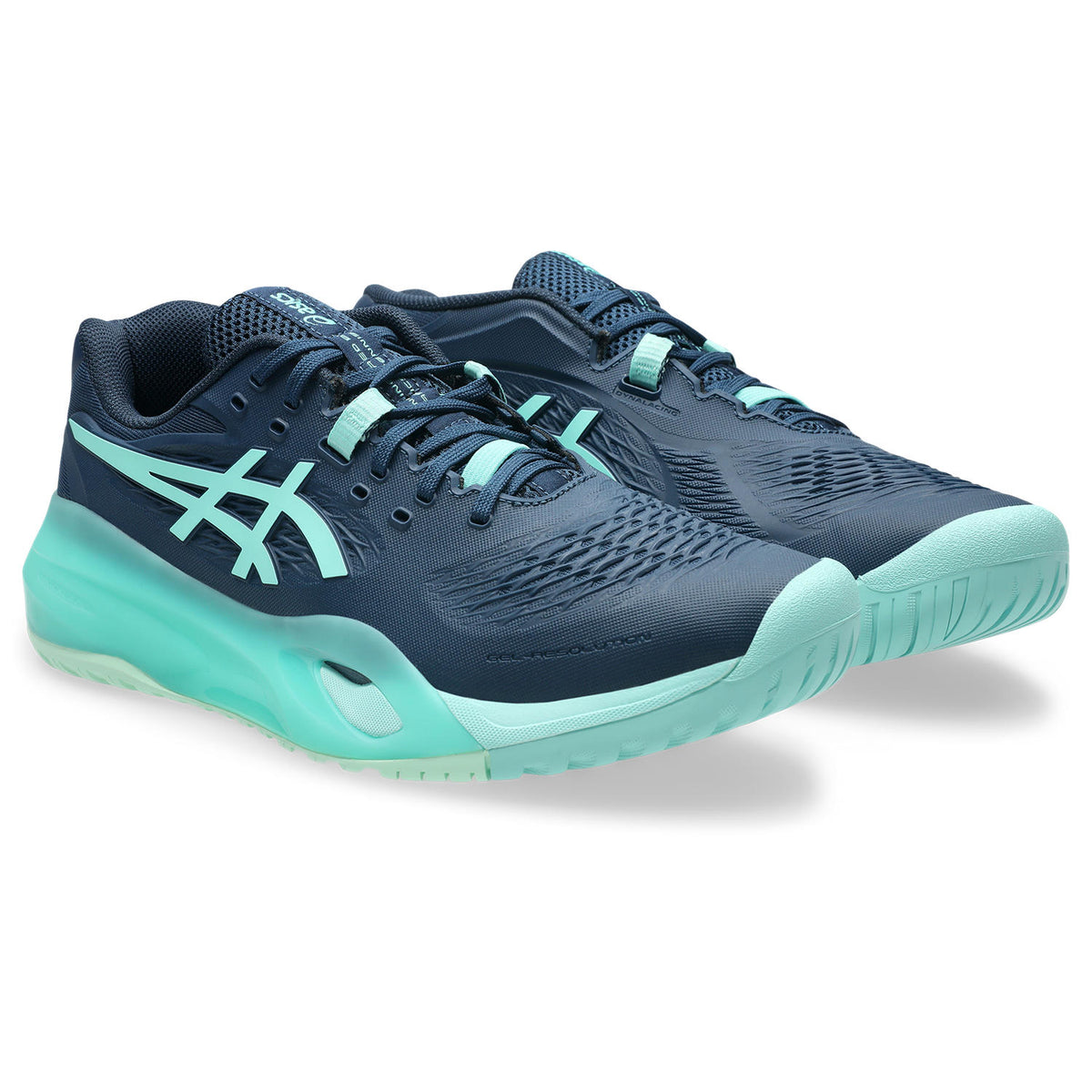 Asics Gel Resolution X Men tennis shoes Night Sky/Mint 481.404