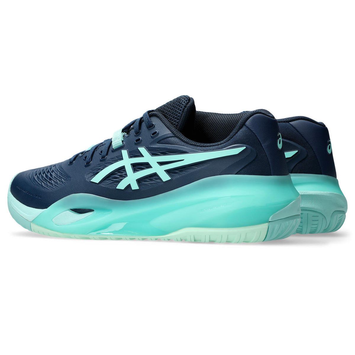 Asics Gel Resolution X Men tennis shoes Night Sky/Mint 481.404
