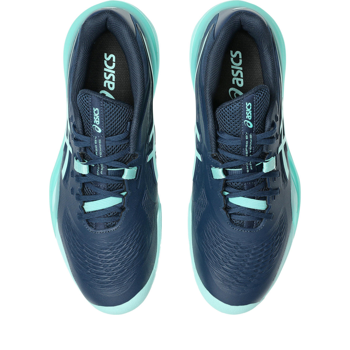 Asics Gel Resolution X Men tennis shoes Night Sky/Mint 481.404