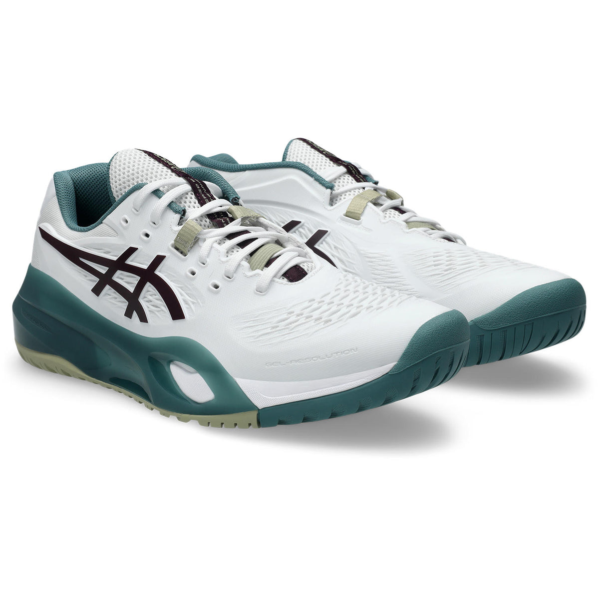 Asics Gel Resolution X Men tennis shoes White/Aubergine 481.104