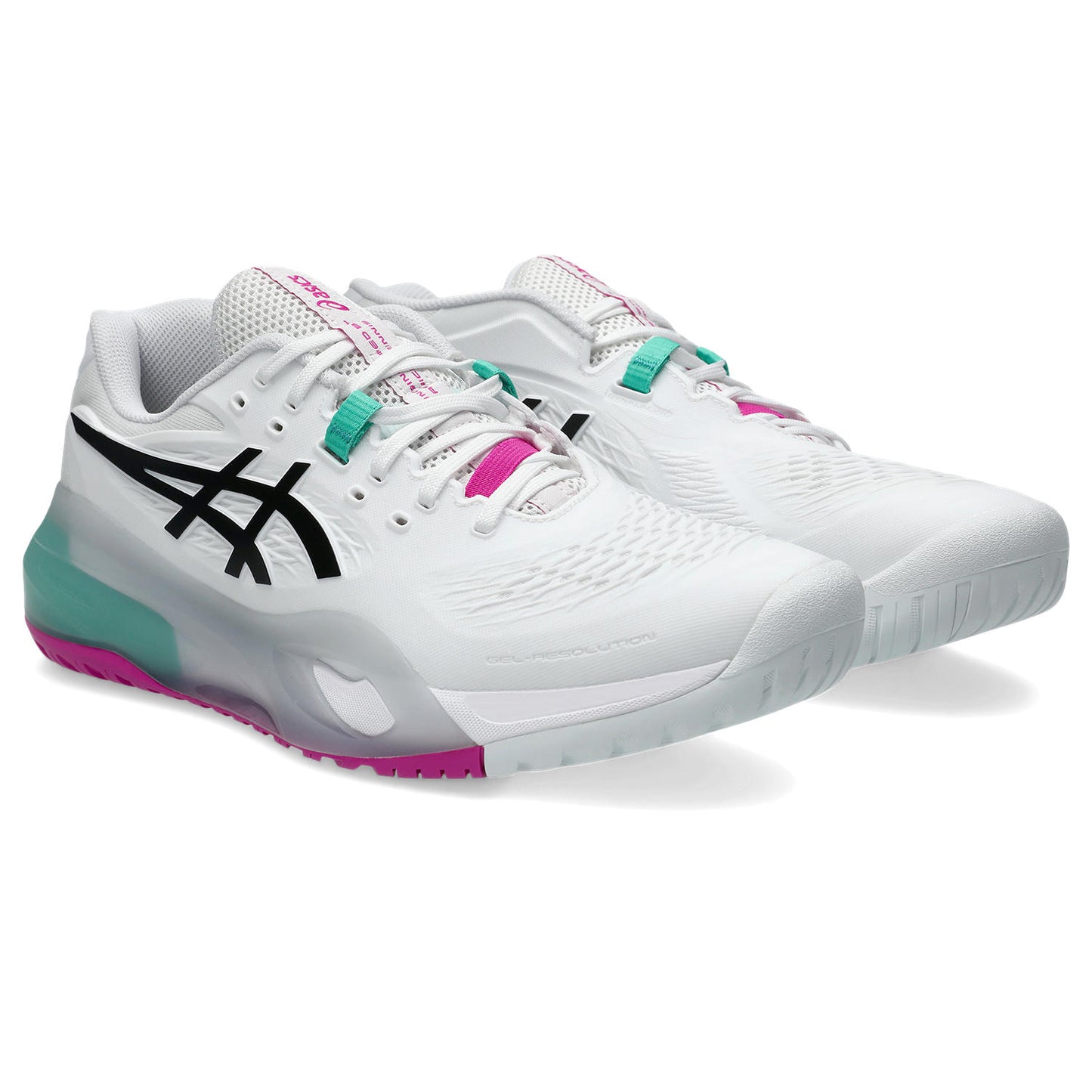 Asics Gel Resolution X Men tennis shoes White/Aurora 481-103