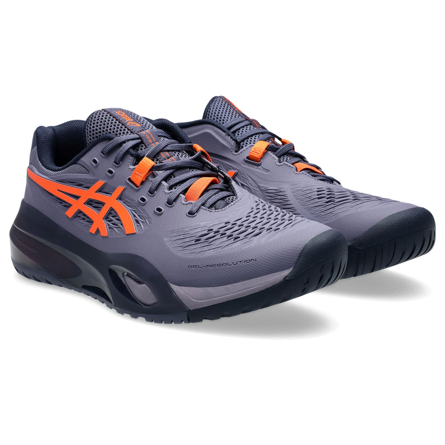 Asics Gel Resolution X Wide Men tennis shoes Grey/Orange