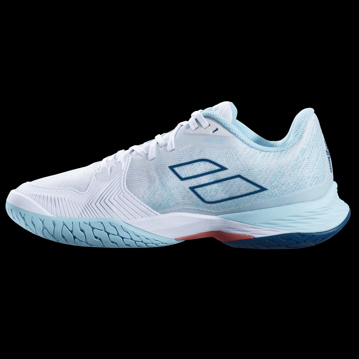 Babolat Jet Mach 3 women tennis shoes - White/Angel Blue