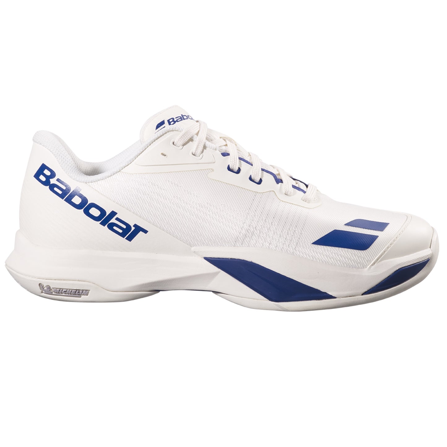 Babolat Jet Mach 4 Men Tennis Shoes - Cream/Dark Blue