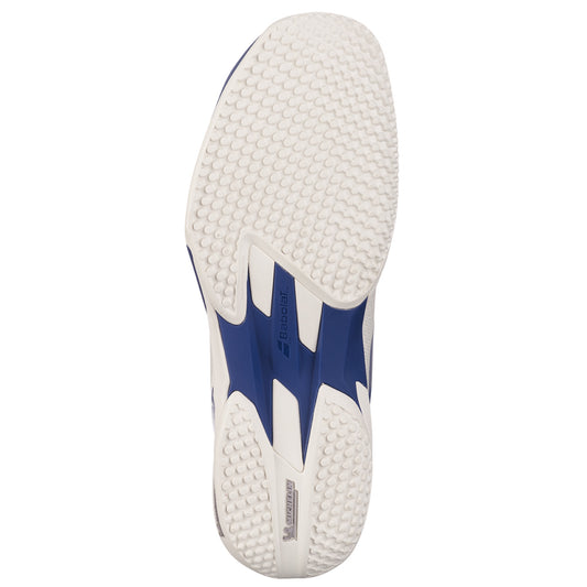 Babolat Jet Mach 4 Men Tennis Shoes - Cream/Dark Blue