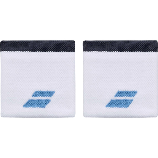 Babolat Logo Wristbands - White